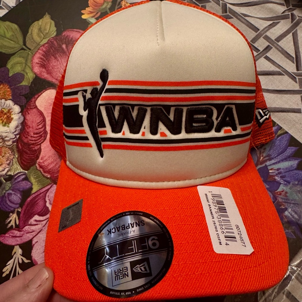 WNBA Orange and Cream Snapback Hat - Picture 4 of 5